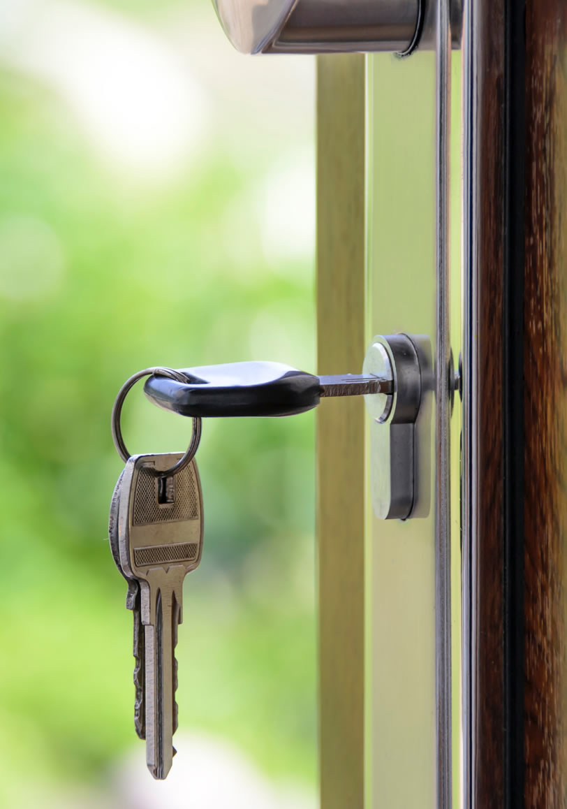 Key in door